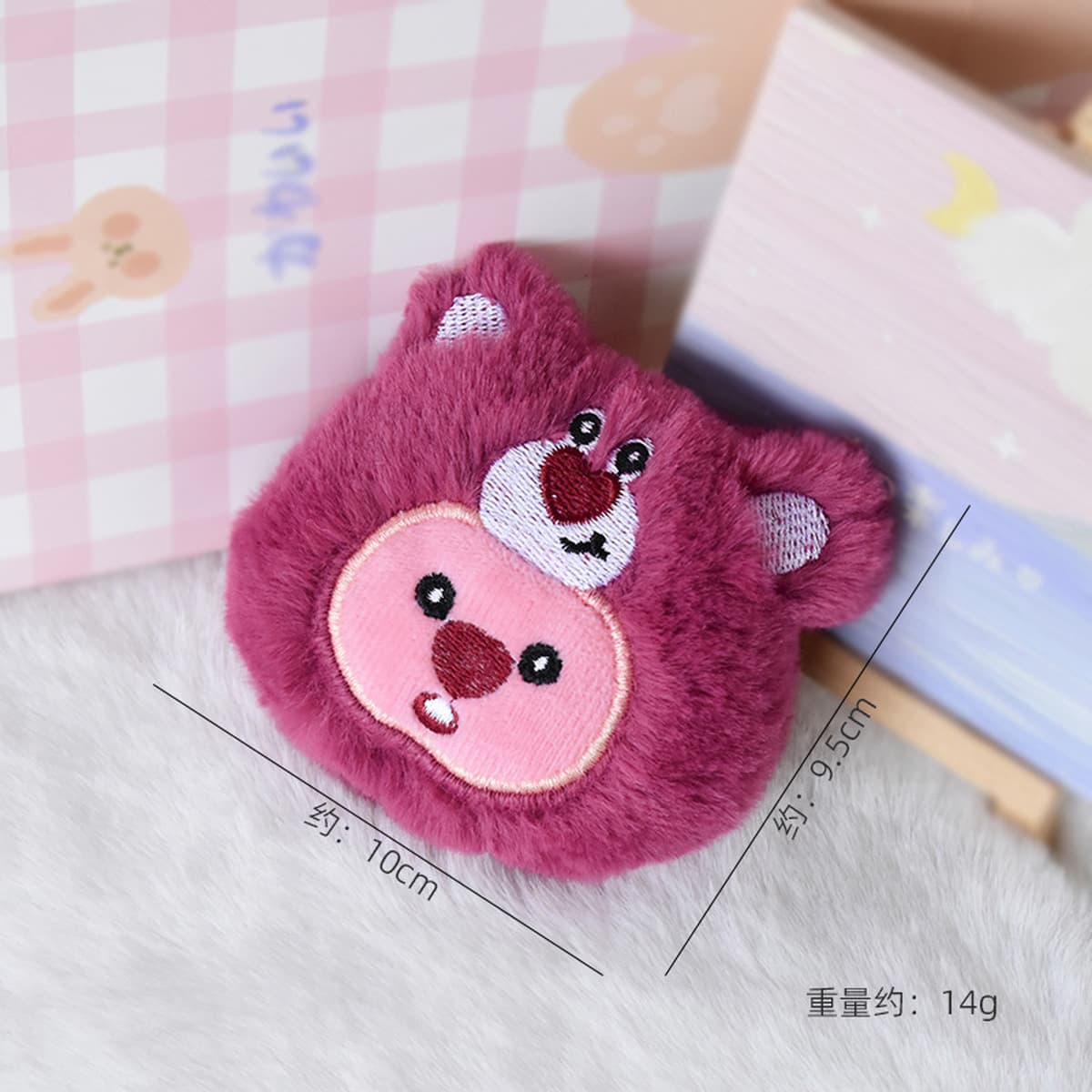 Мультяшная скрипучая плюшевая подвеска, кукла, головной убор, брошь, сумка, обувь, декоративные аксессуары, подвесные...