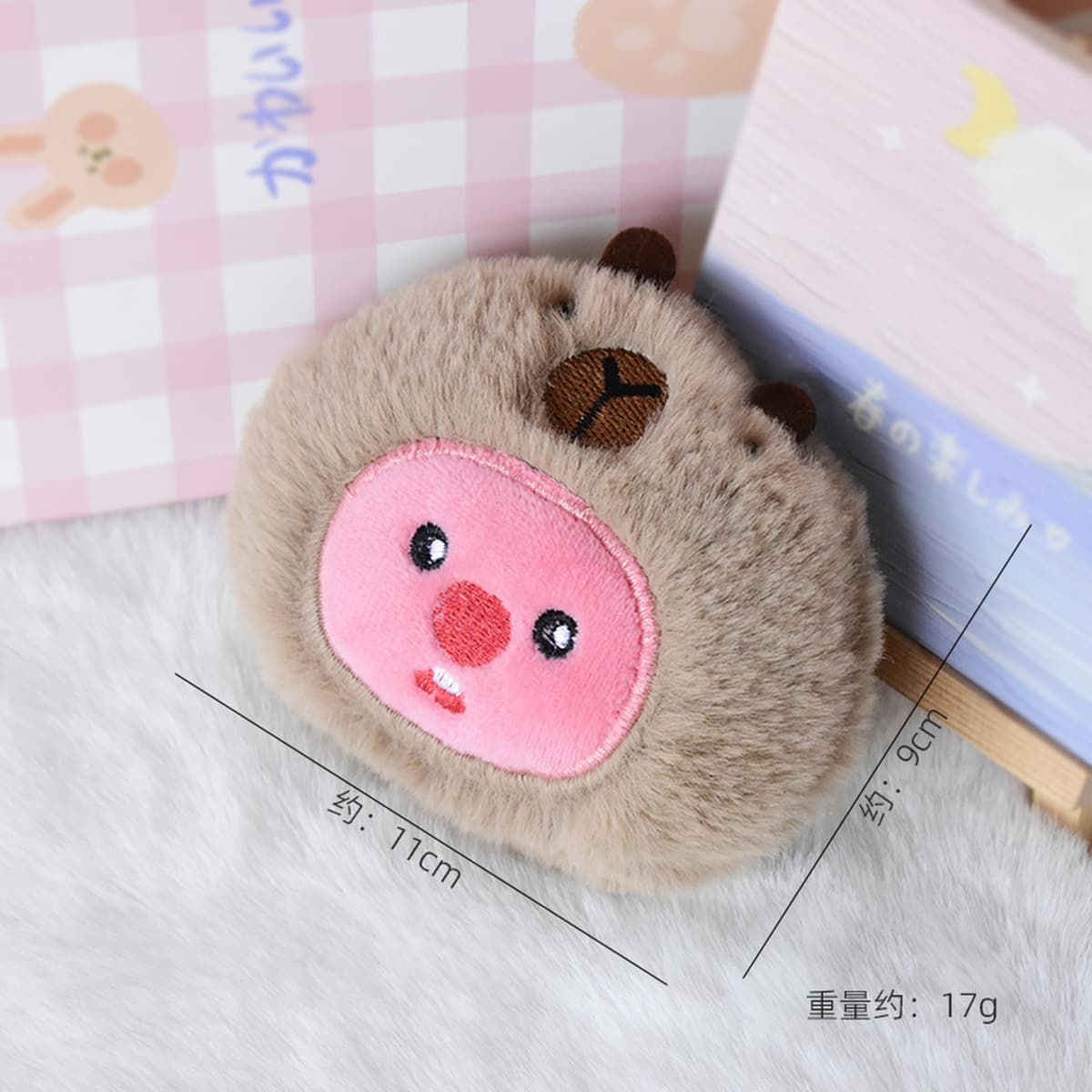 Мультяшная скрипучая плюшевая подвеска, кукла, головной убор, брошь, сумка, обувь, декоративные аксессуары, подвесные...