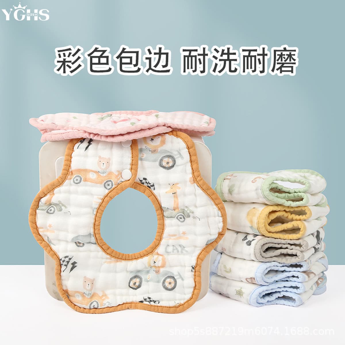 Салфетки для слюны 8 слоев детских хлопчатобумажных изделий детские нагрудники для детей