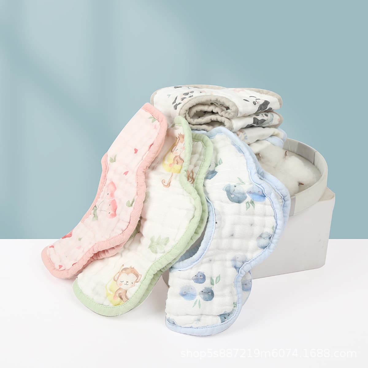 Салфетки для слюны 8 слоев детских хлопчатобумажных изделий детские нагрудники для детей