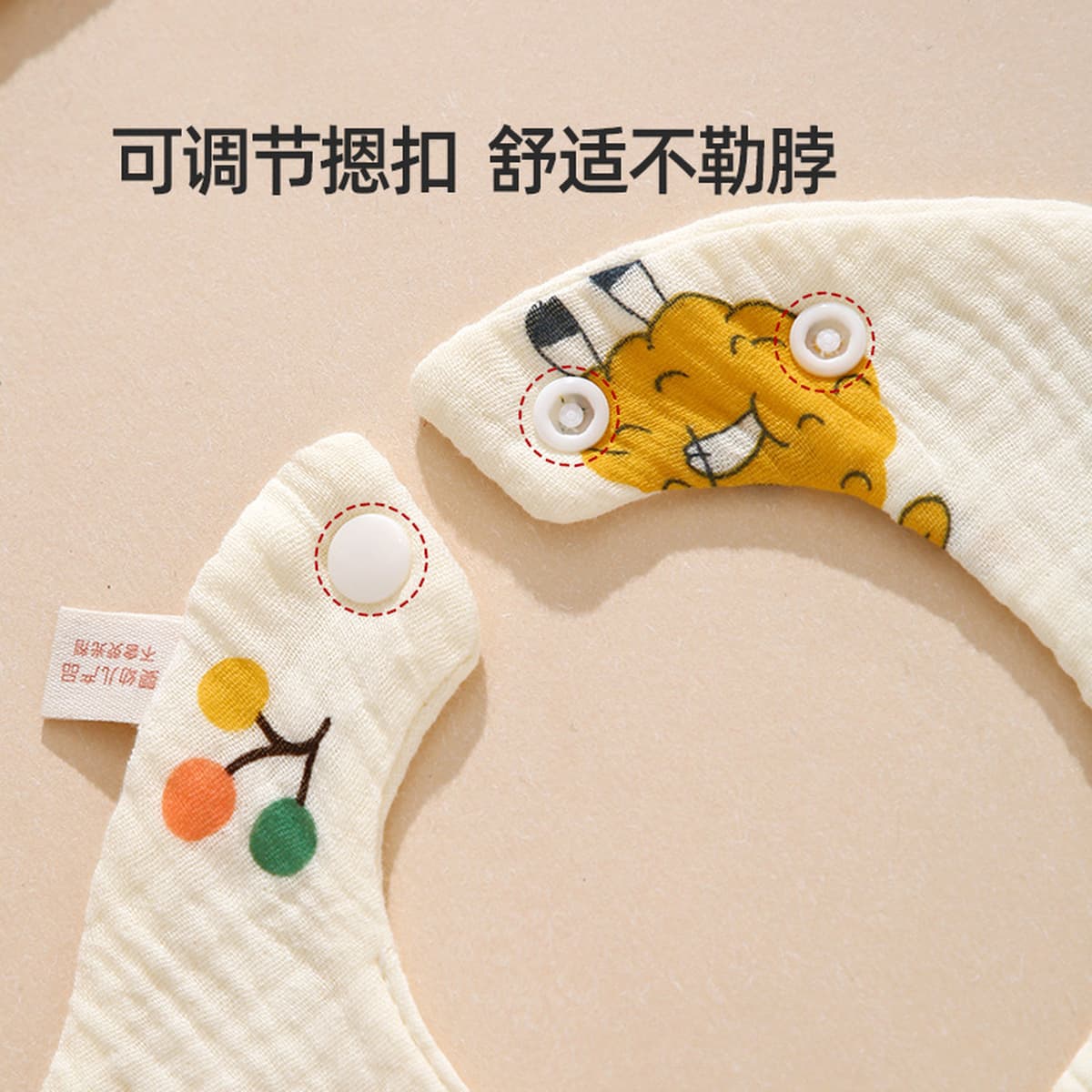 Хлопчатобумажный нагрудник типа Baby Симпатичное полотенце для рта для мужчин и женщин новорожденный ребенок впитывает воду,...