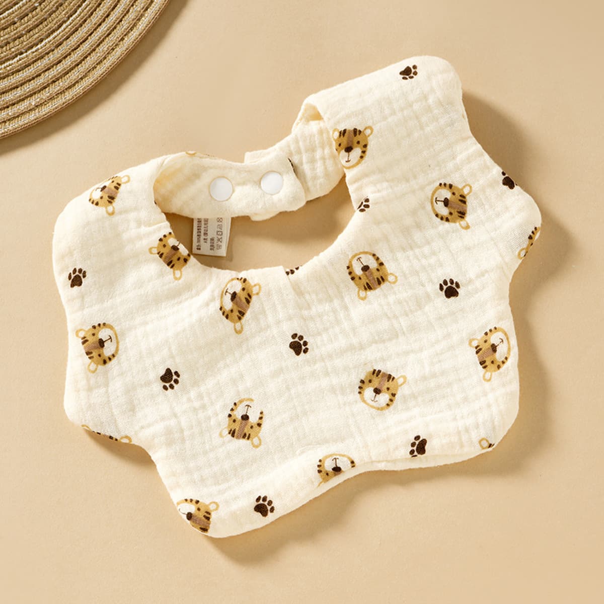 Детские нагрудники класса А, шестислойные круглые детские нагрудники с героями мультфильмов для новорожденных из чистого...