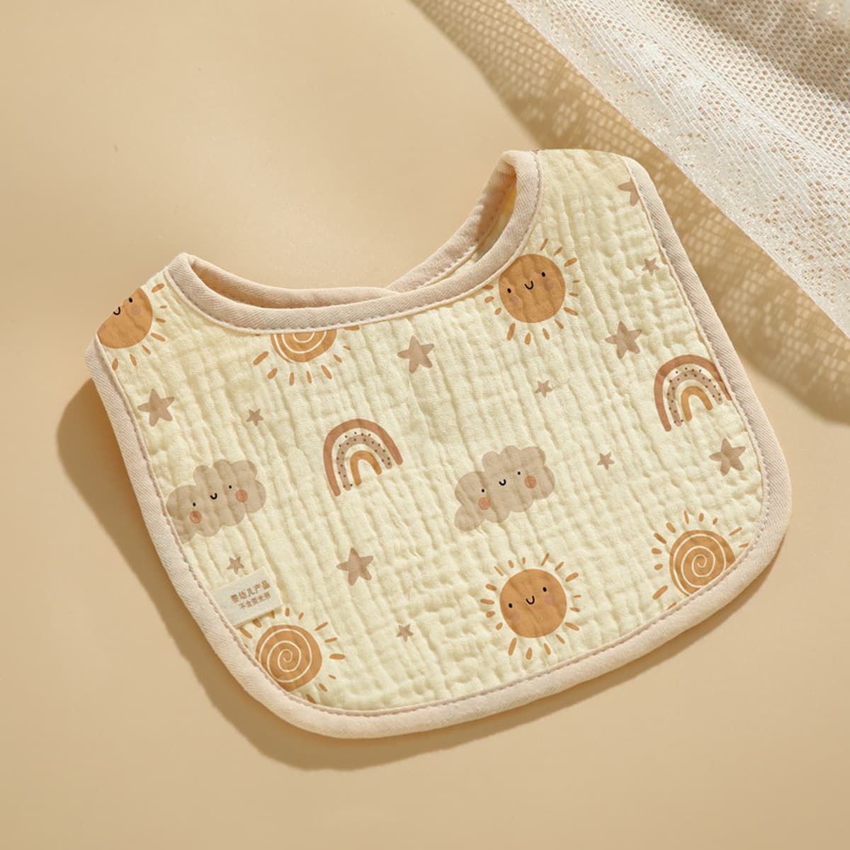 Детские нагрудники класса А, шестислойные круглые детские нагрудники с героями мультфильмов для новорожденных из чистого...