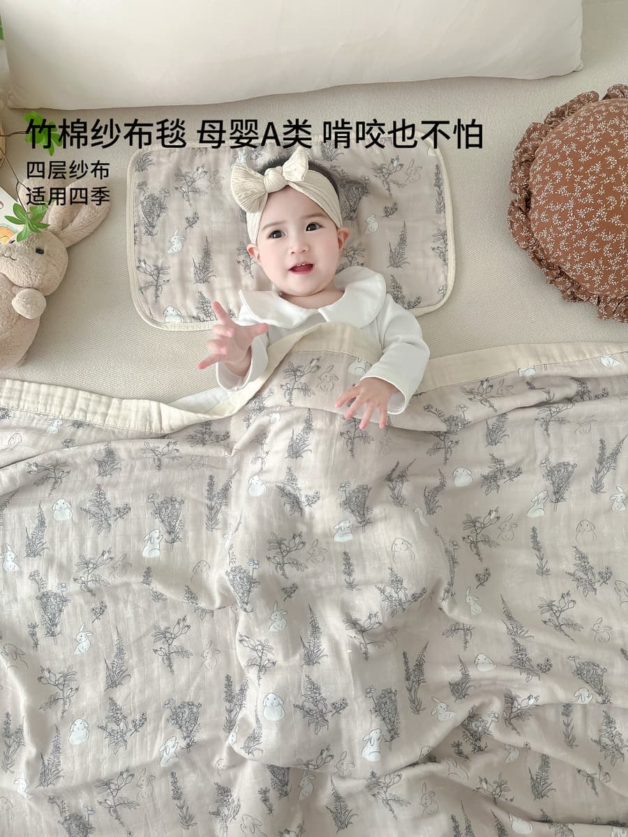 Четырехслойное бамбуковое хлопковое одеяло типа А