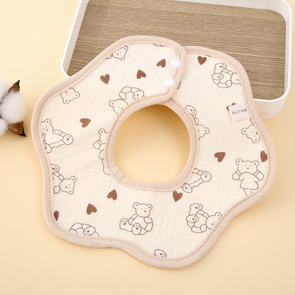 Детское полотенце для слюны, вращающийся на 360 градусов водонепроницаемый нагрудник для новорожденных, нагрудник из чистого...