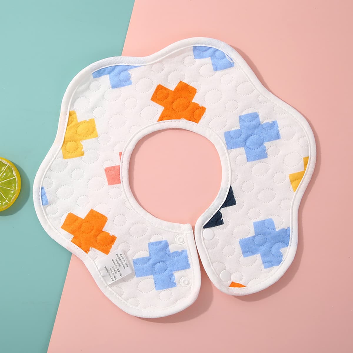 Детское полотенце для слюны, вращающийся на 360 градусов водонепроницаемый нагрудник для новорожденных, нагрудник из чистого...