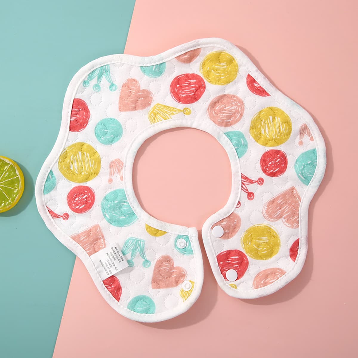 Детское полотенце для слюны, вращающийся на 360 градусов водонепроницаемый нагрудник для новорожденных, нагрудник из чистого...