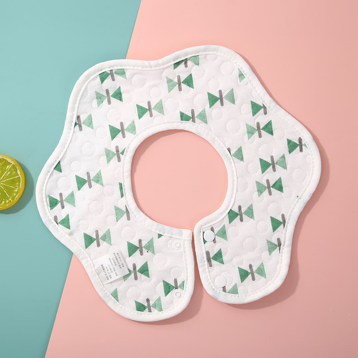 Детское полотенце для слюны, вращающийся на 360 градусов водонепроницаемый нагрудник для новорожденных, нагрудник из чистого...