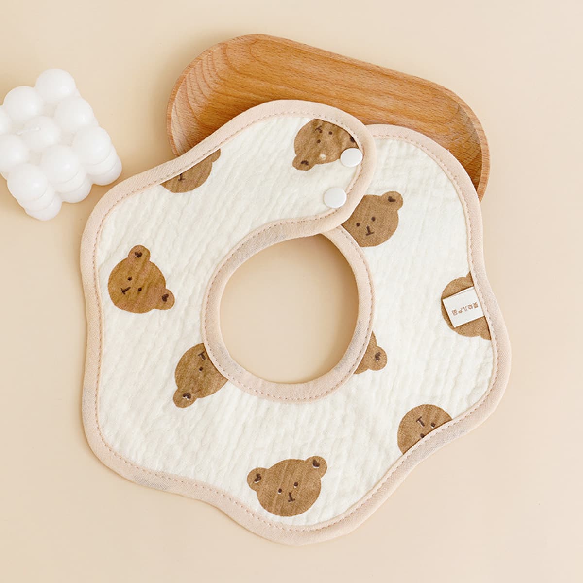 Детское полотенце для слюны, вращающийся на 360 градусов водонепроницаемый нагрудник для новорожденных, нагрудник из чистого...