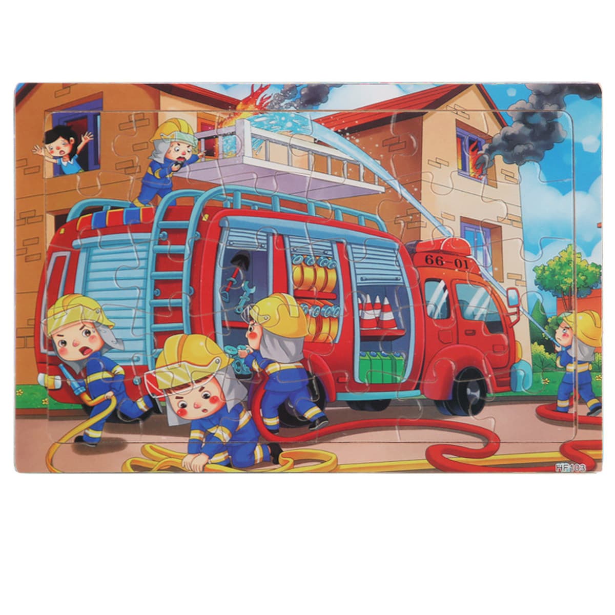 Деревянный пазл из 30 предметов для маленьких детей, мультяшные животные, дорожный самолет, головоломка для раннего...