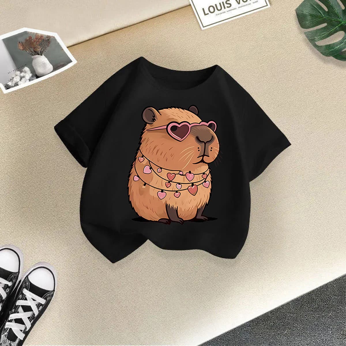 Новые летние футболки с коротким рукавом и мультяшным принтом для мальчиков и девочек 2026 года, повседневные топы для...