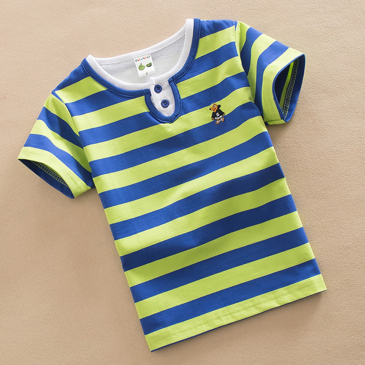 Детская одежда для детей и старшего возраста. Летняя футболка из чистого хлопка с круглым вырезом и короткими рукавами. 2025...