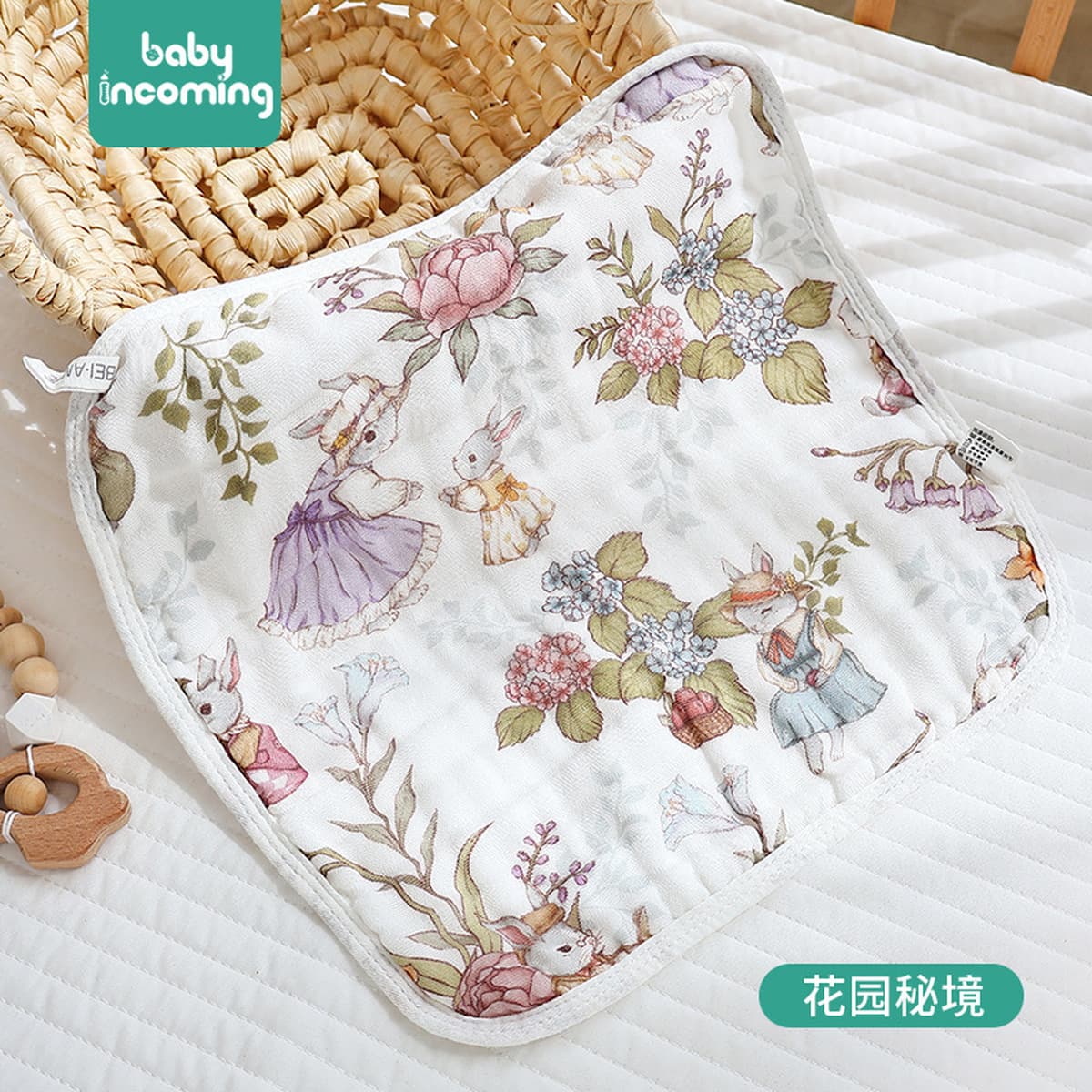 Детское квадратное полотенце 6 слоев хлопчатобумажное мультяшное мягкое впитывание воды, детское полотенце для ванной,...