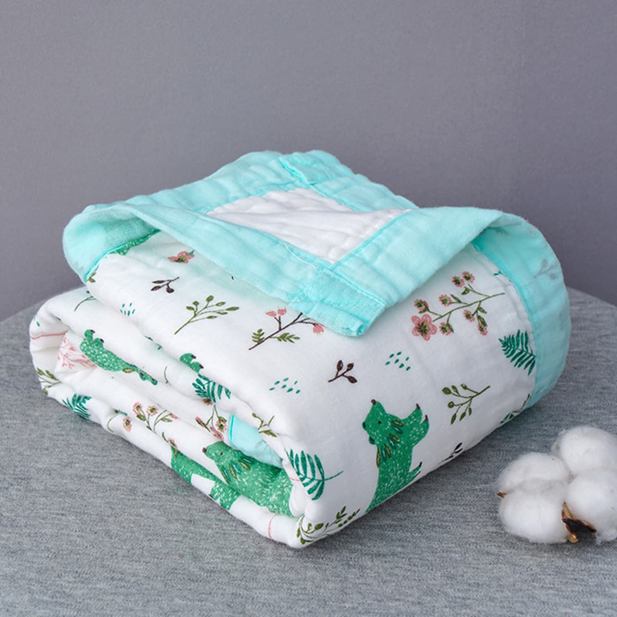 Детское одеяло весна-осень из чистого хлопка высокой плотности, шестислойное Марлевое банное полотенце, утолщенное...