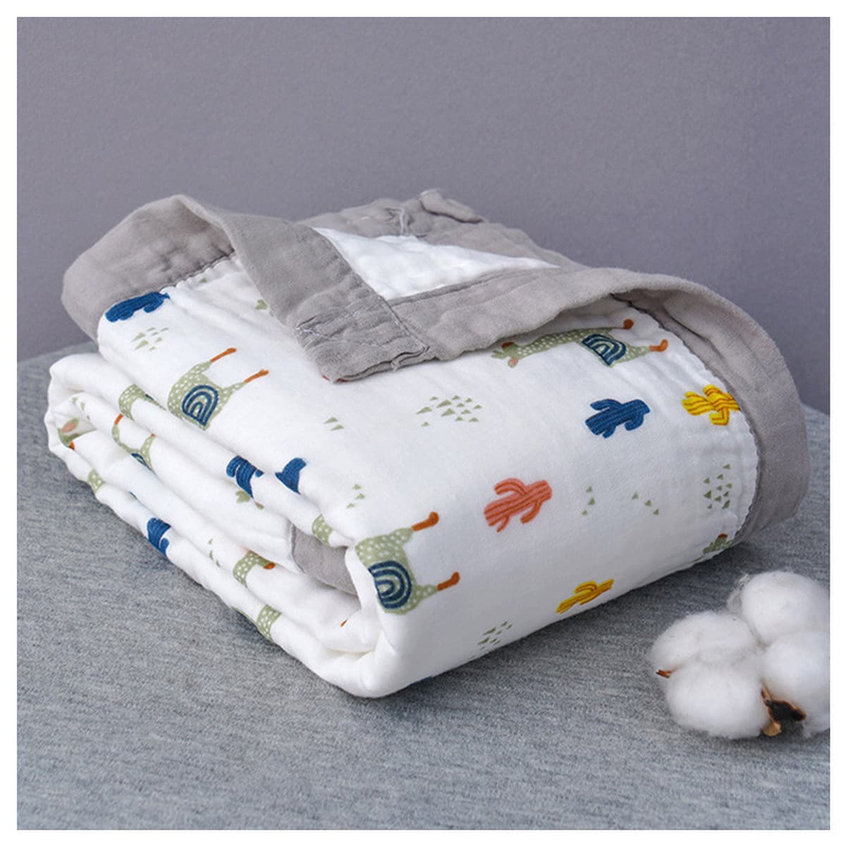Детское одеяло весна-осень из чистого хлопка высокой плотности, шестислойное Марлевое банное полотенце, утолщенное...