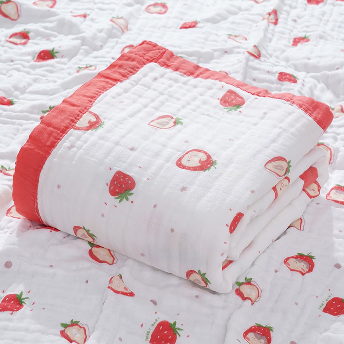 Детское одеяло весна-осень из чистого хлопка высокой плотности, шестислойное Марлевое банное полотенце, утолщенное...