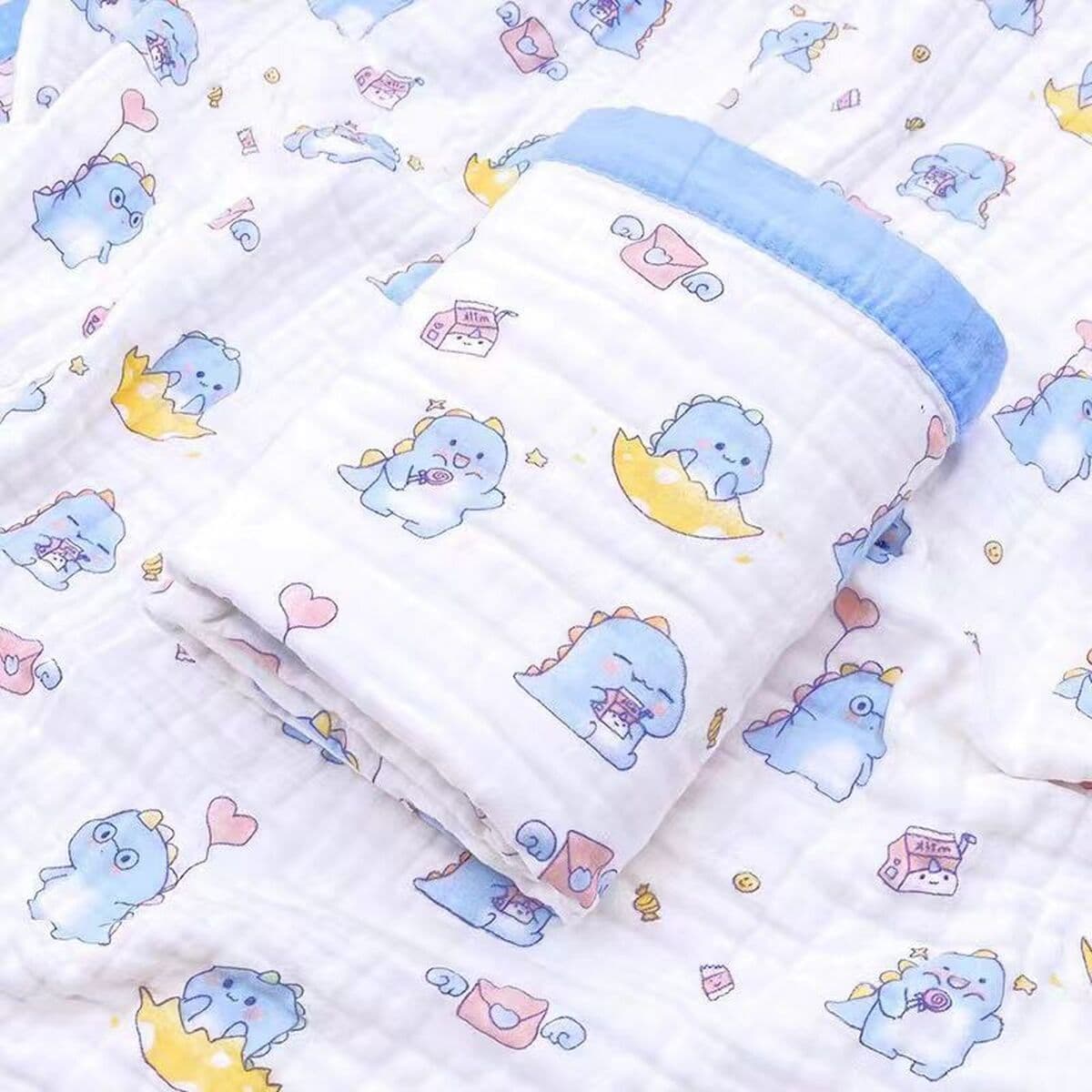 Детское одеяло весна-осень из чистого хлопка высокой плотности, шестислойное Марлевое банное полотенце, утолщенное...