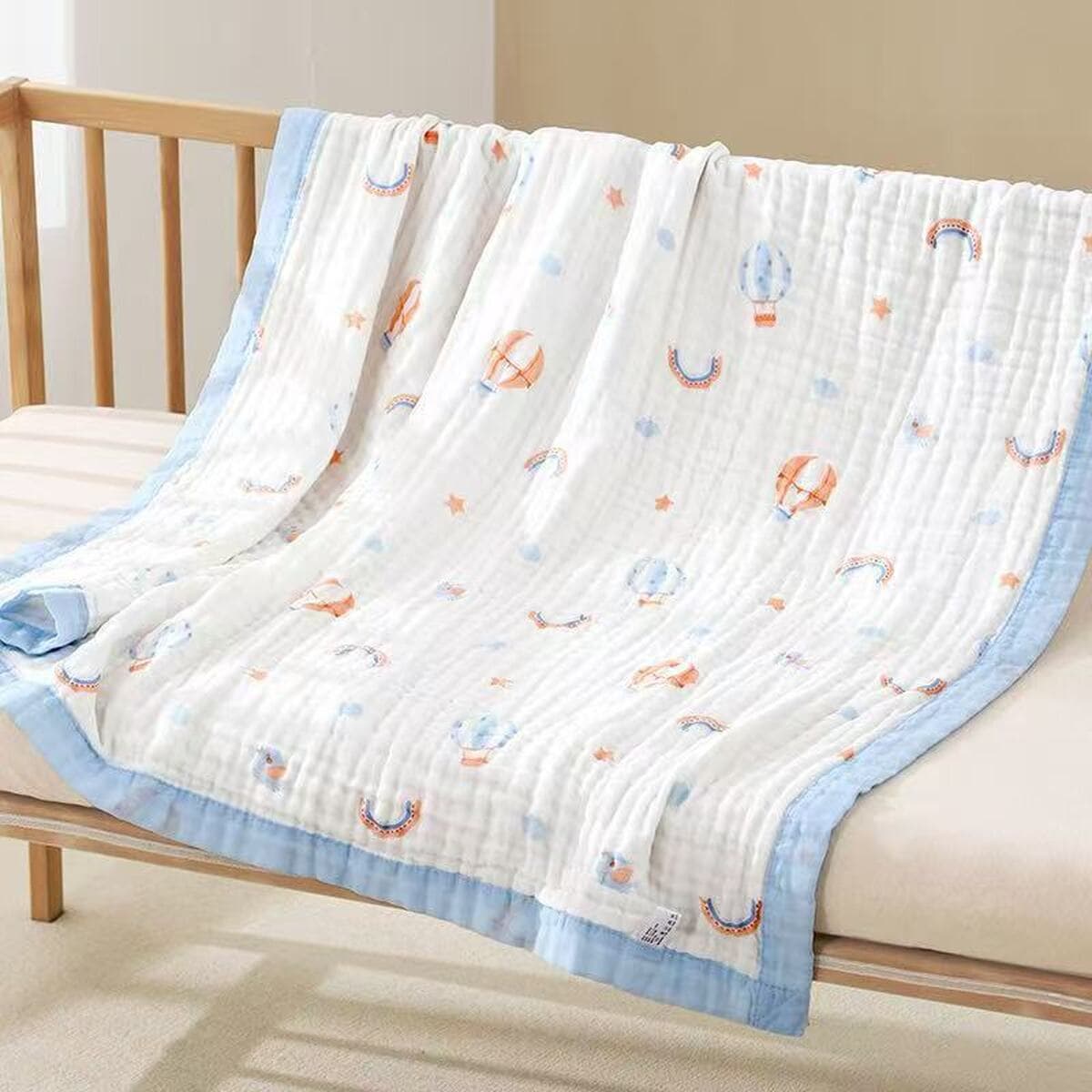 Детское одеяло весна-осень из чистого хлопка высокой плотности, шестислойное Марлевое банное полотенце, утолщенное...