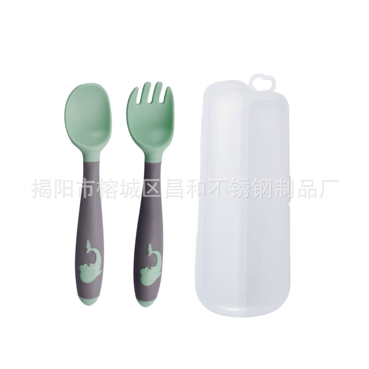 Baby Learn to Eat Тренировочная ложка, вилка, бытовая детская столовая посуда, ложка с кривой головой, локтевая ложка,...