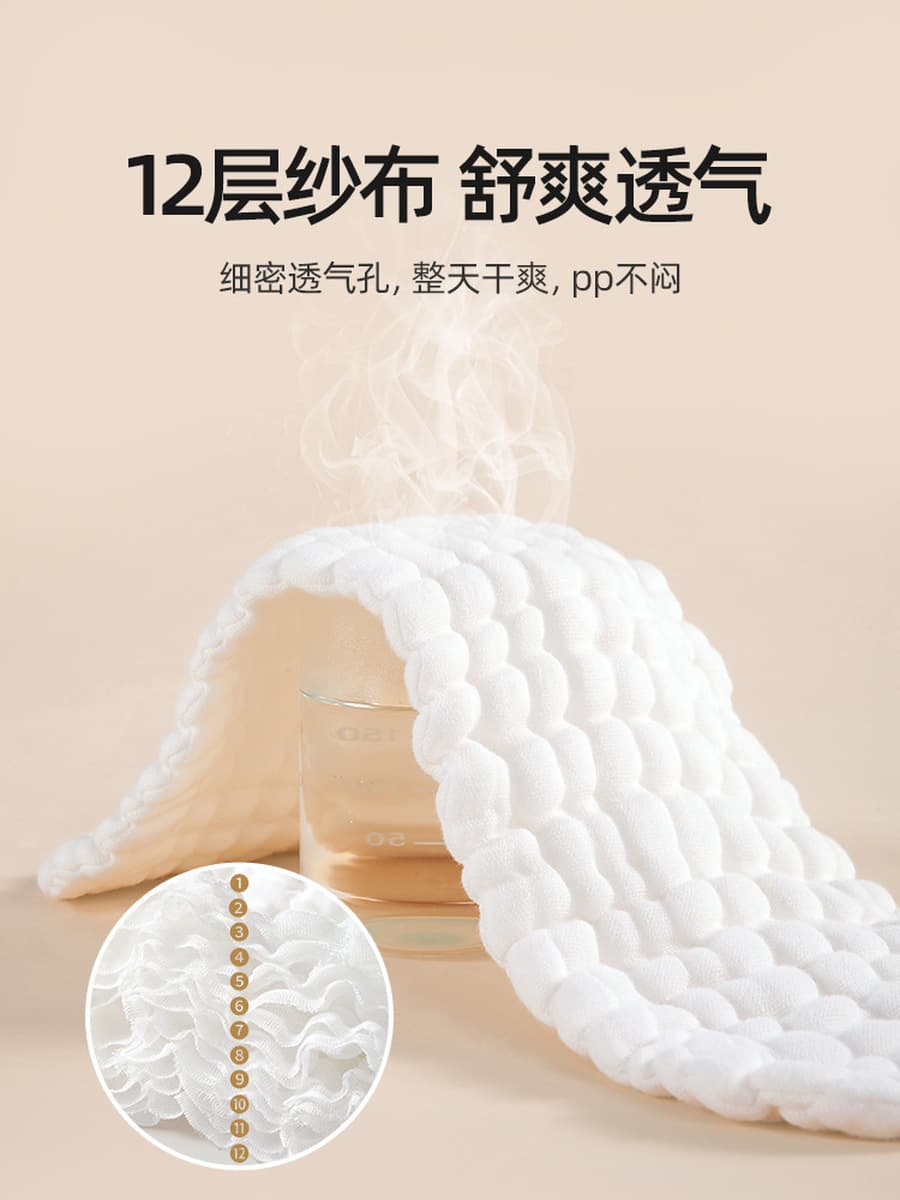 Детские подгузники из чистого хлопка, моющиеся марлевые подгузники для новорожденных, дышащая сеза, детское антикрасное...