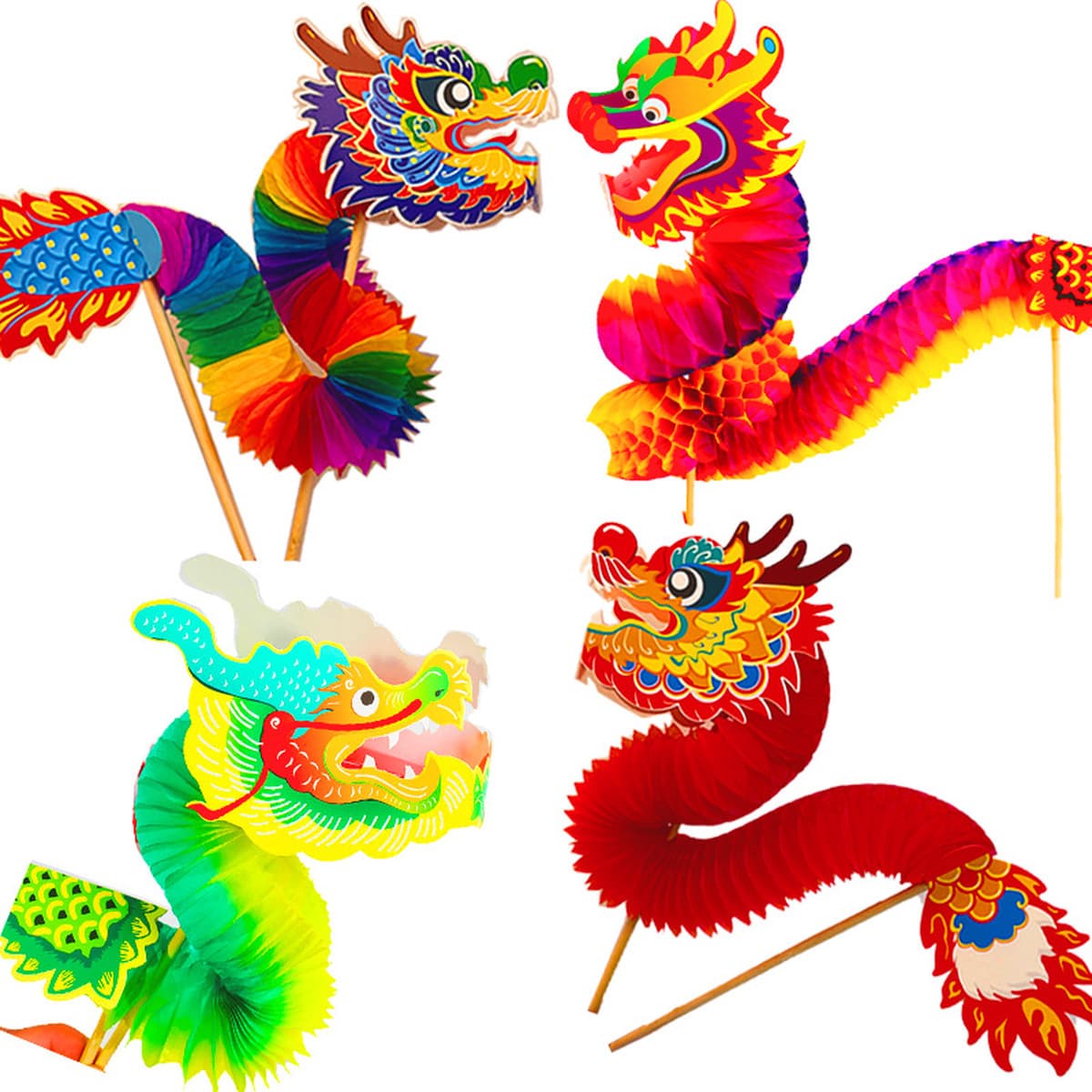 Фестиваль середины осени Танец дракона Цветок Дракон Год змеи Детский набор материалов ручной работы DIY Креативная паста...