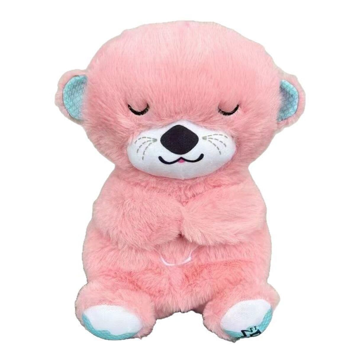 Трансграничная успокаивающая музыкальная кукла, дышащий медведь, компаньон для сна выдра, детская плюшевая кукла, игрушка