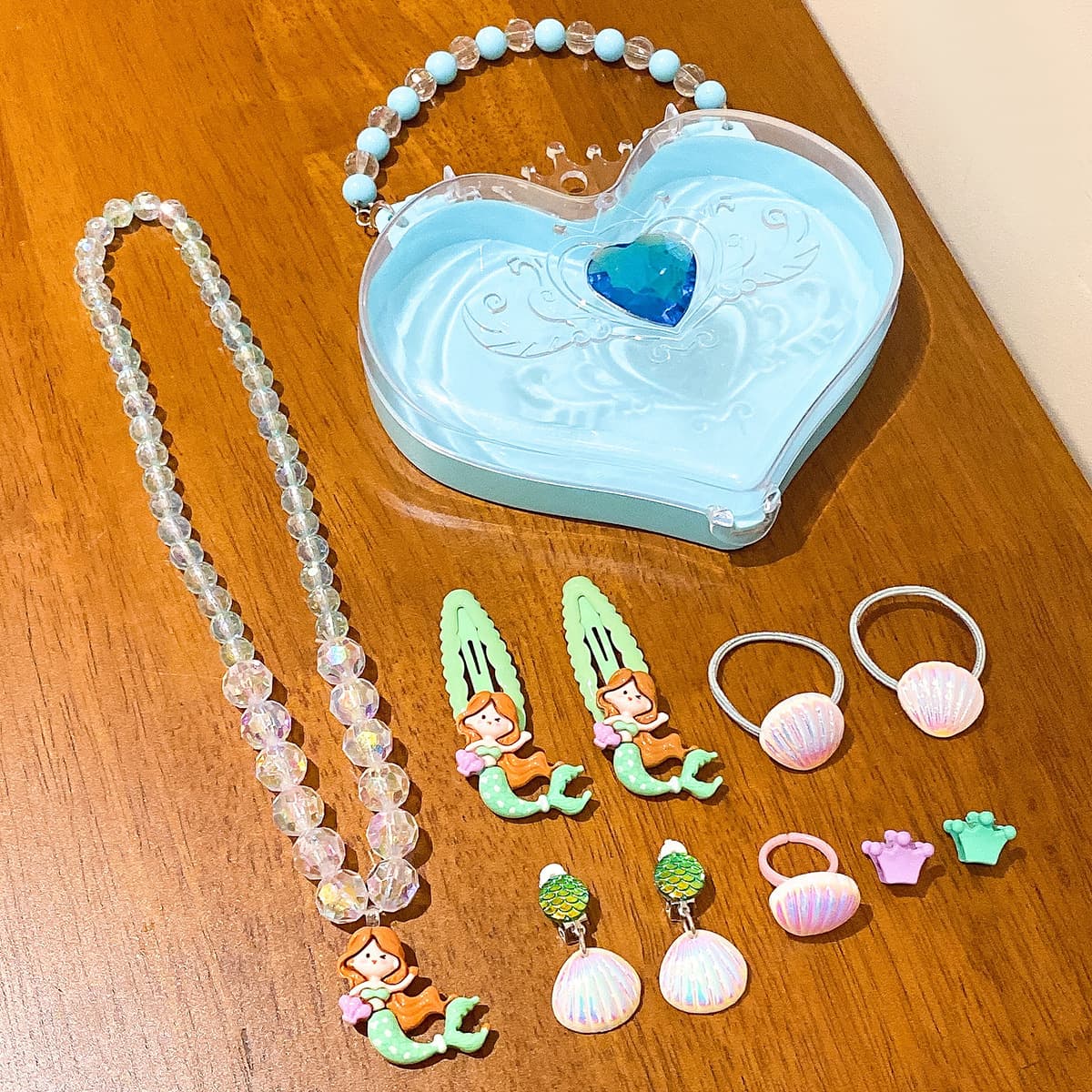 Новое детское мультяшное ожерелье костюм подарок на открытие школы детский сад русалка принцесса девушка аксессуары для...