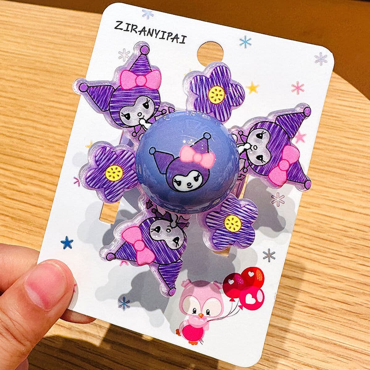 Детский вращающийся стопорный кольцо светоизлучающий гироскоп-браслет мальчик девочка принцесса ювелирные изделия на день...