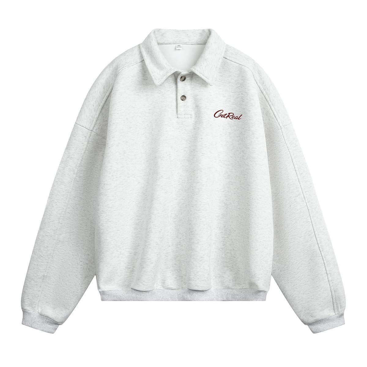 Толстовка с текстурированным лацканом силуэта, мужская осенняя новая ретро-пуловер с длинными рукавами и свободным...