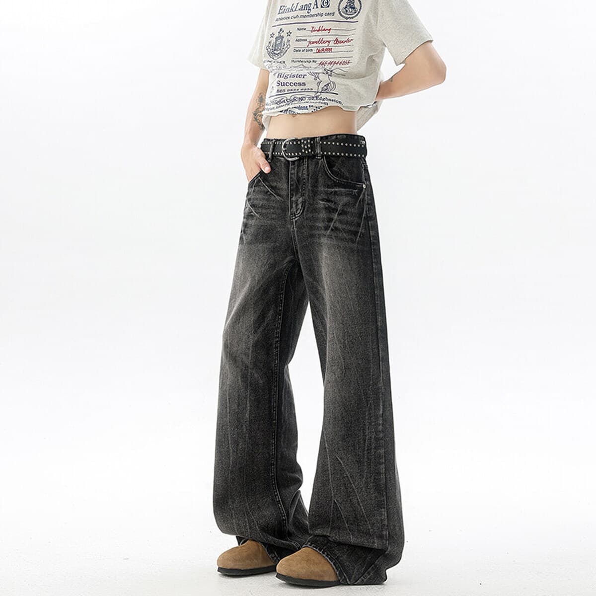 Джинсы высотой 190 см, удлиненные, чистые, с молнией, мужские модные брендовые брюки прямого кроя, брюки прямого кроя