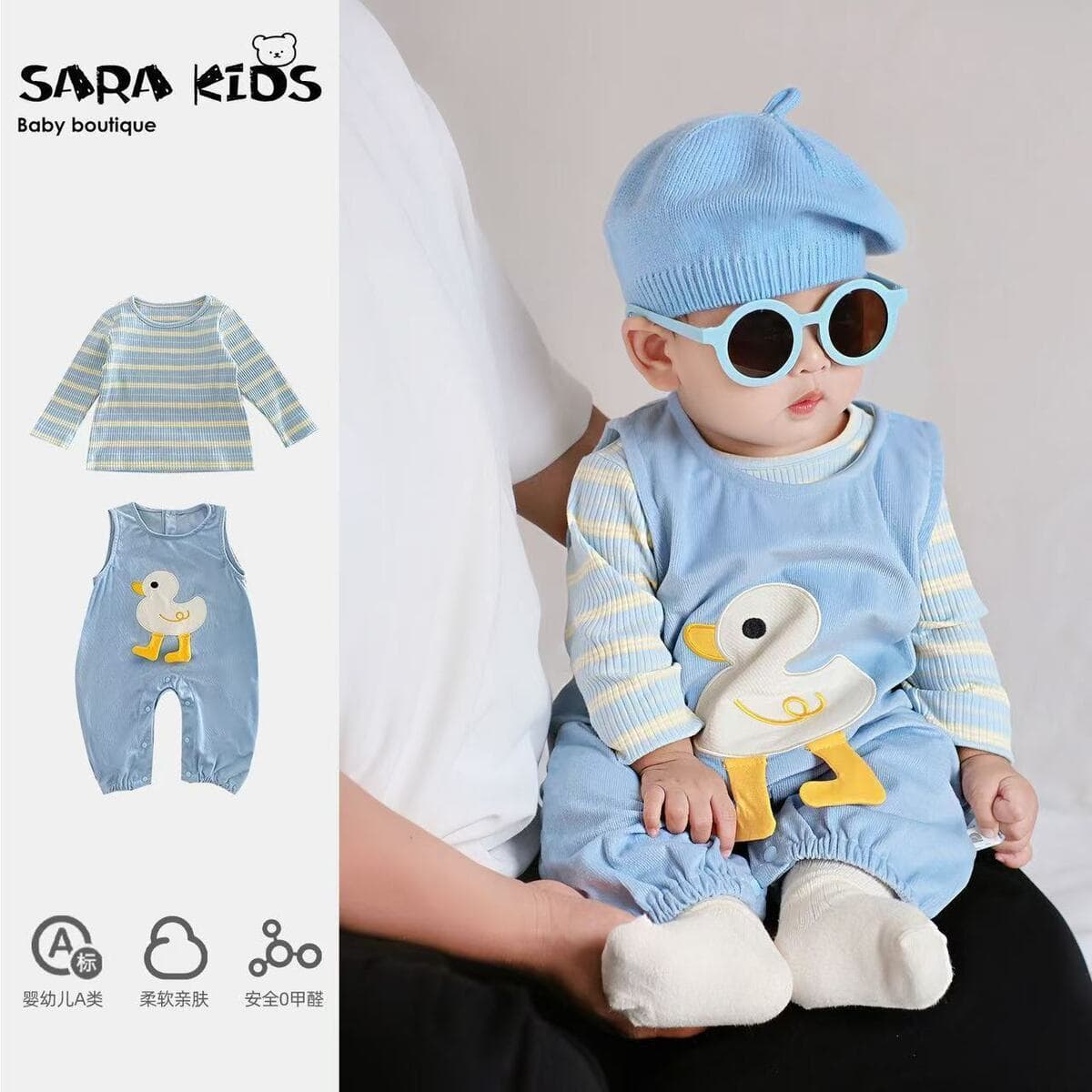 2025 весенний мультяшный ремень брюки из двух частей