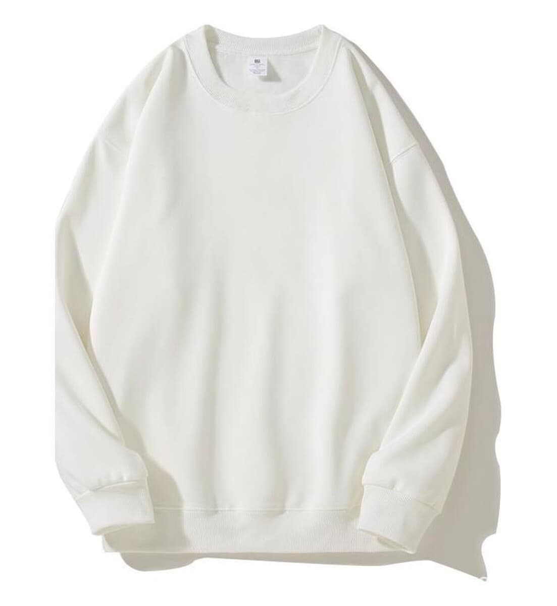 Мягкий и комфортный! Мужская толстовка с круглым вырезом и спущенной линией плеч, из плотного китайского хлопка (420 г), с...