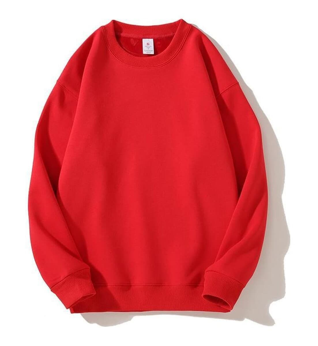 Мягкий и комфортный! Мужская толстовка с круглым вырезом и спущенной линией плеч, из плотного китайского хлопка (420 г), с...