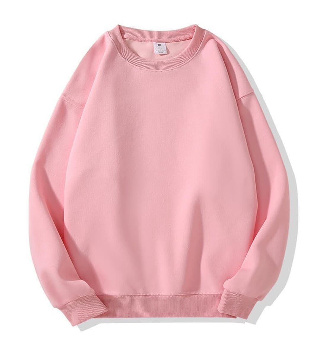 Мягкий и комфортный! Мужская толстовка с круглым вырезом и спущенной линией плеч, из плотного китайского хлопка (420 г), с...