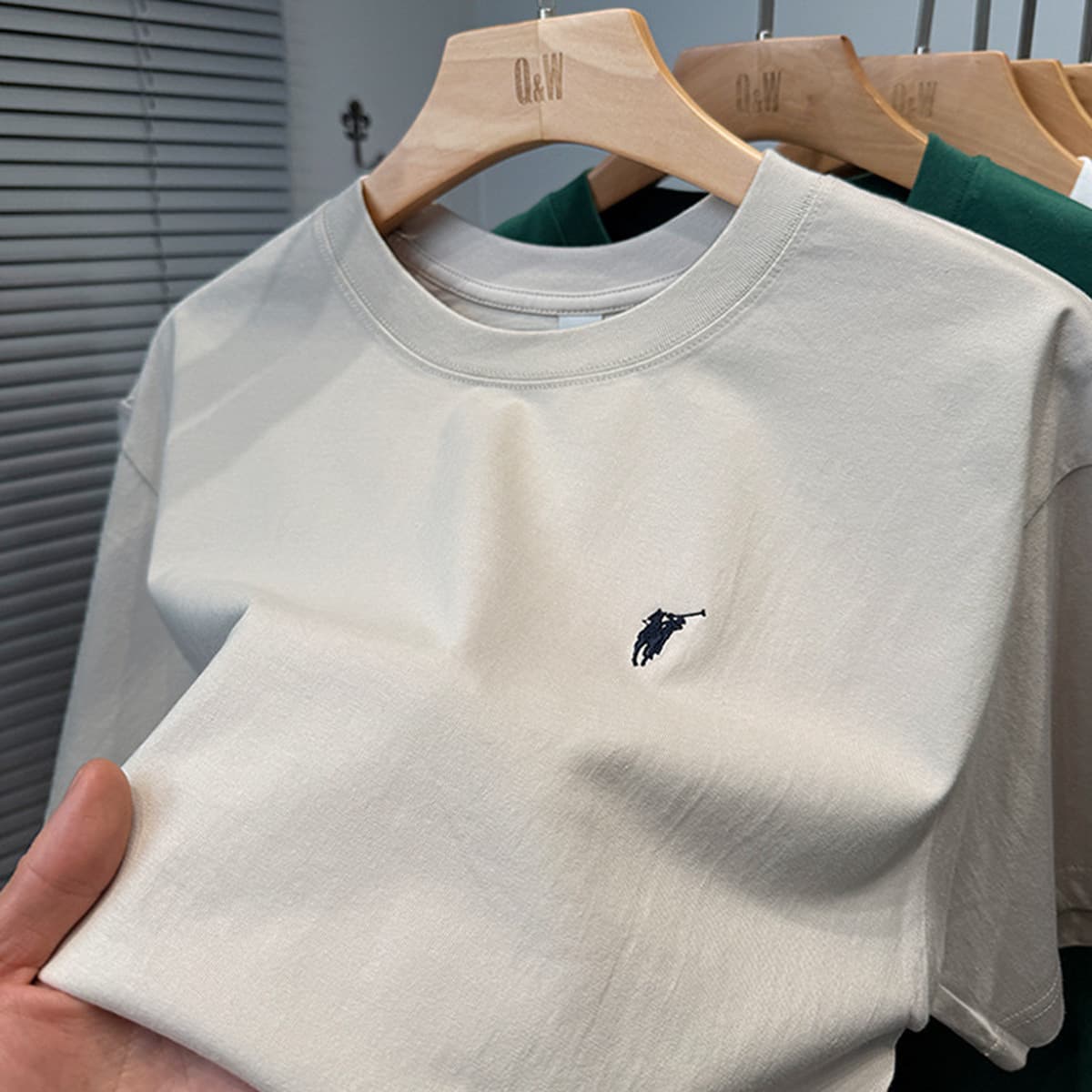 Мужская летняя футболка из чистого хлопка Paul премиум-класса, короткий рукав, свободный крой, круглый вырез, однотонная,...