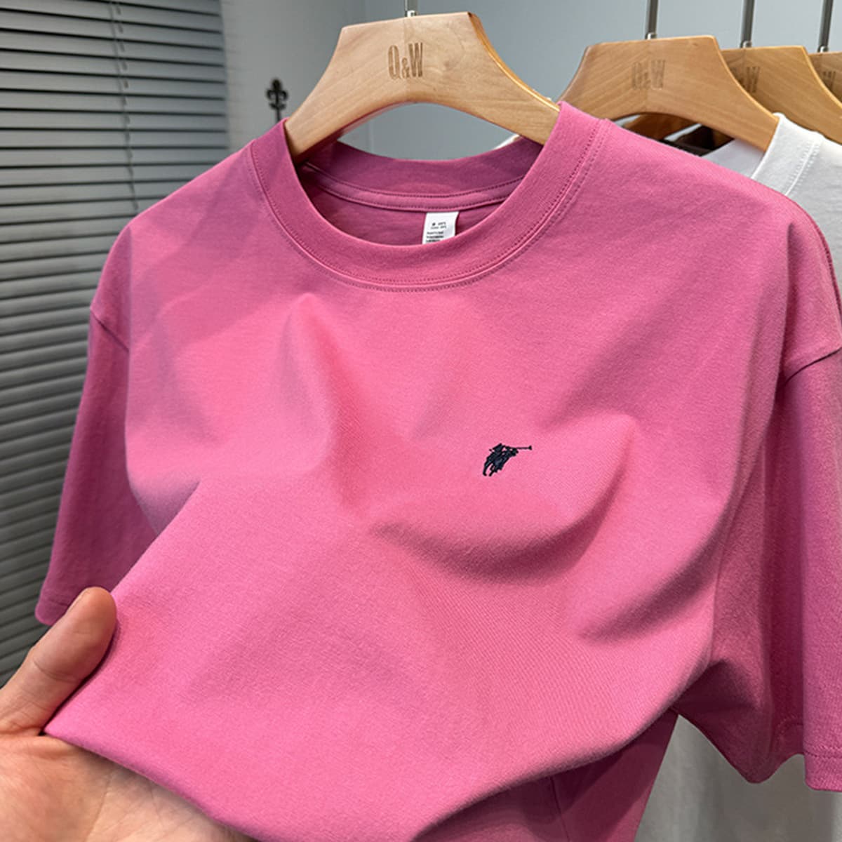 Мужская летняя футболка из чистого хлопка Paul премиум-класса, короткий рукав, свободный крой, круглый вырез, однотонная,...