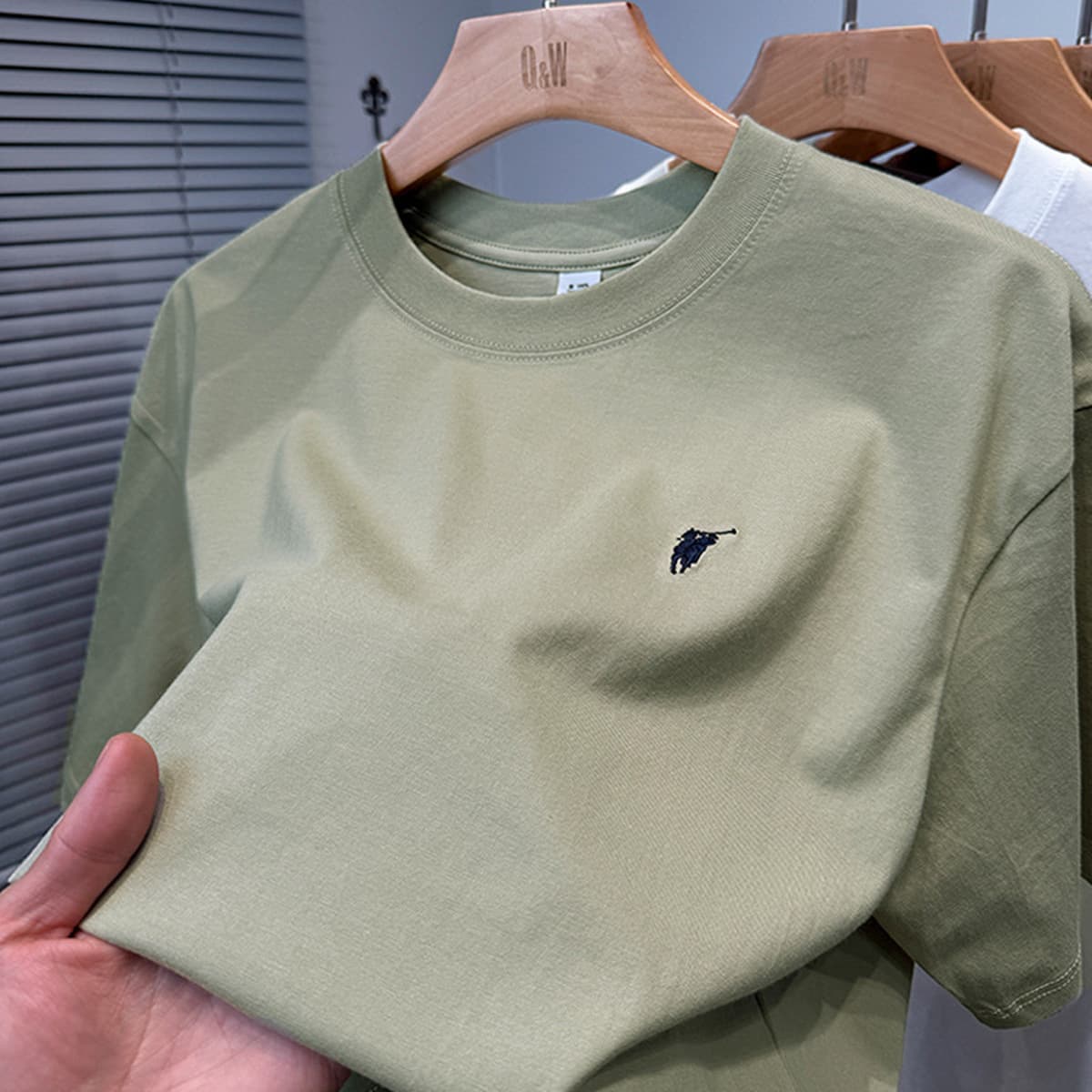 Мужская летняя футболка из чистого хлопка Paul премиум-класса, короткий рукав, свободный крой, круглый вырез, однотонная,...