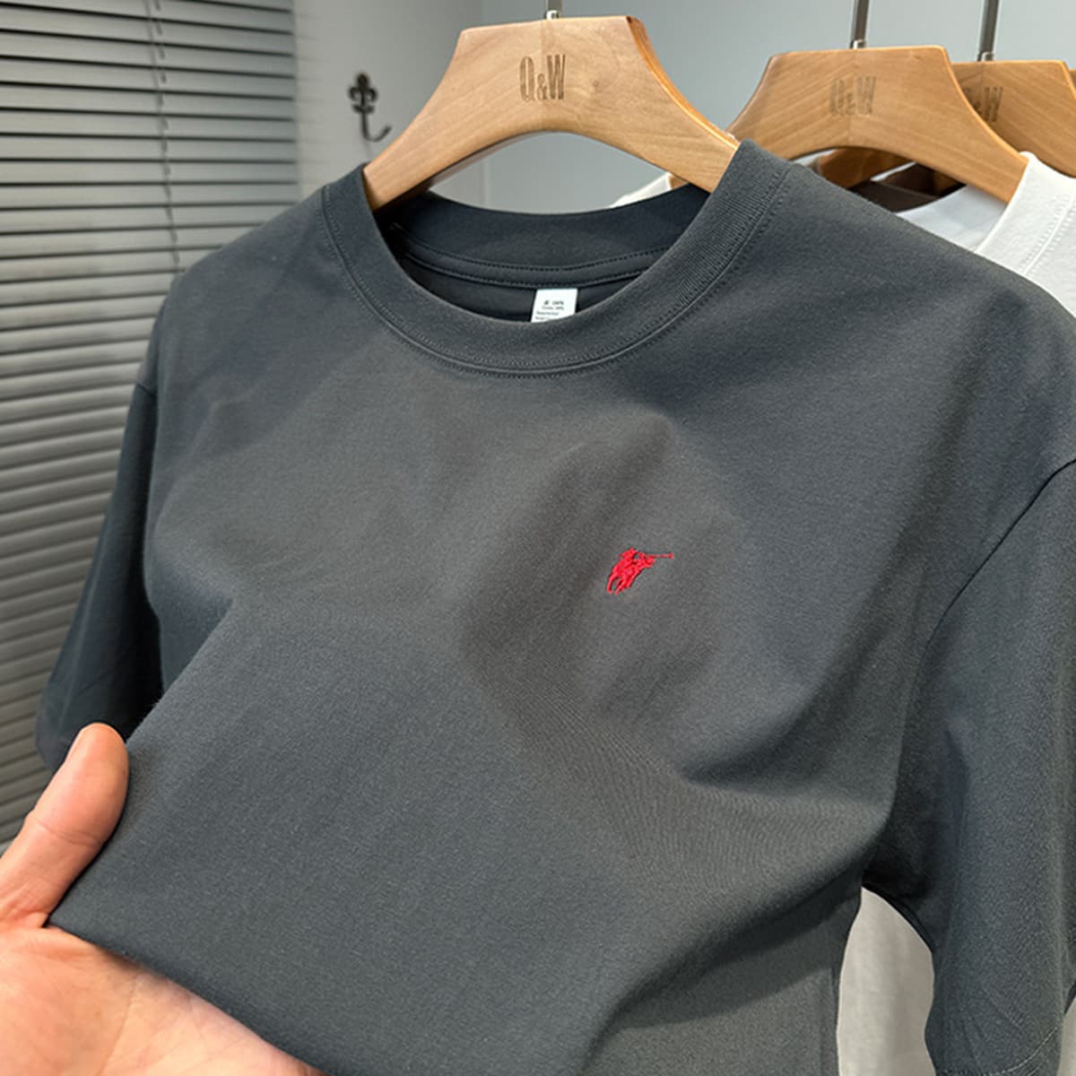 Мужская летняя футболка из чистого хлопка Paul премиум-класса, короткий рукав, свободный крой, круглый вырез, однотонная,...