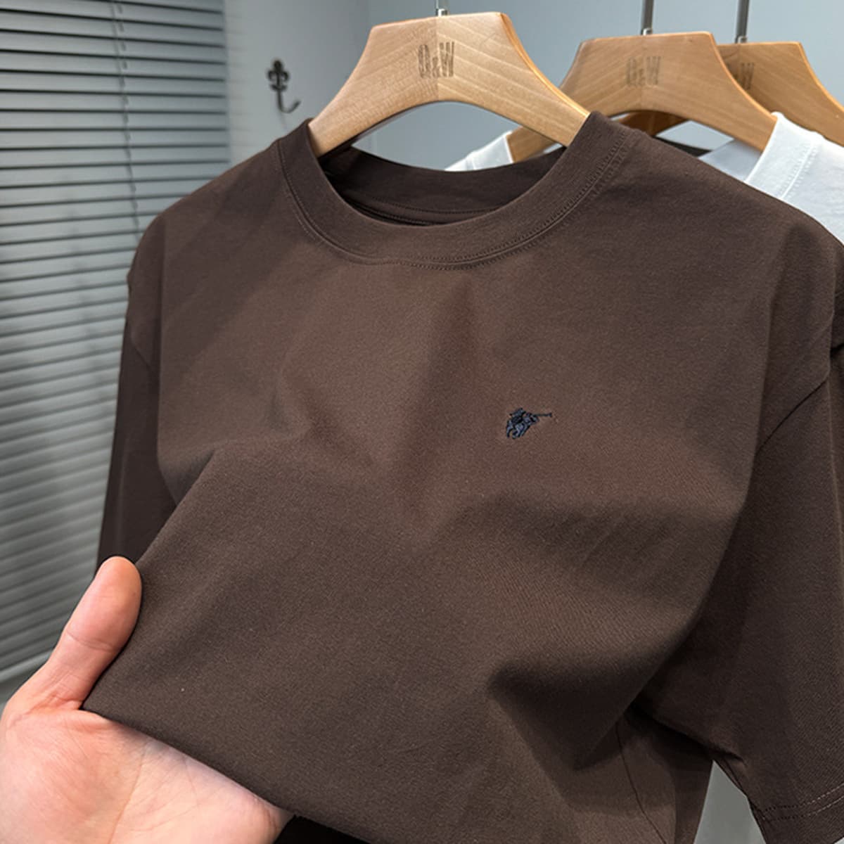 Мужская летняя футболка из чистого хлопка Paul премиум-класса, короткий рукав, свободный крой, круглый вырез, однотонная,...