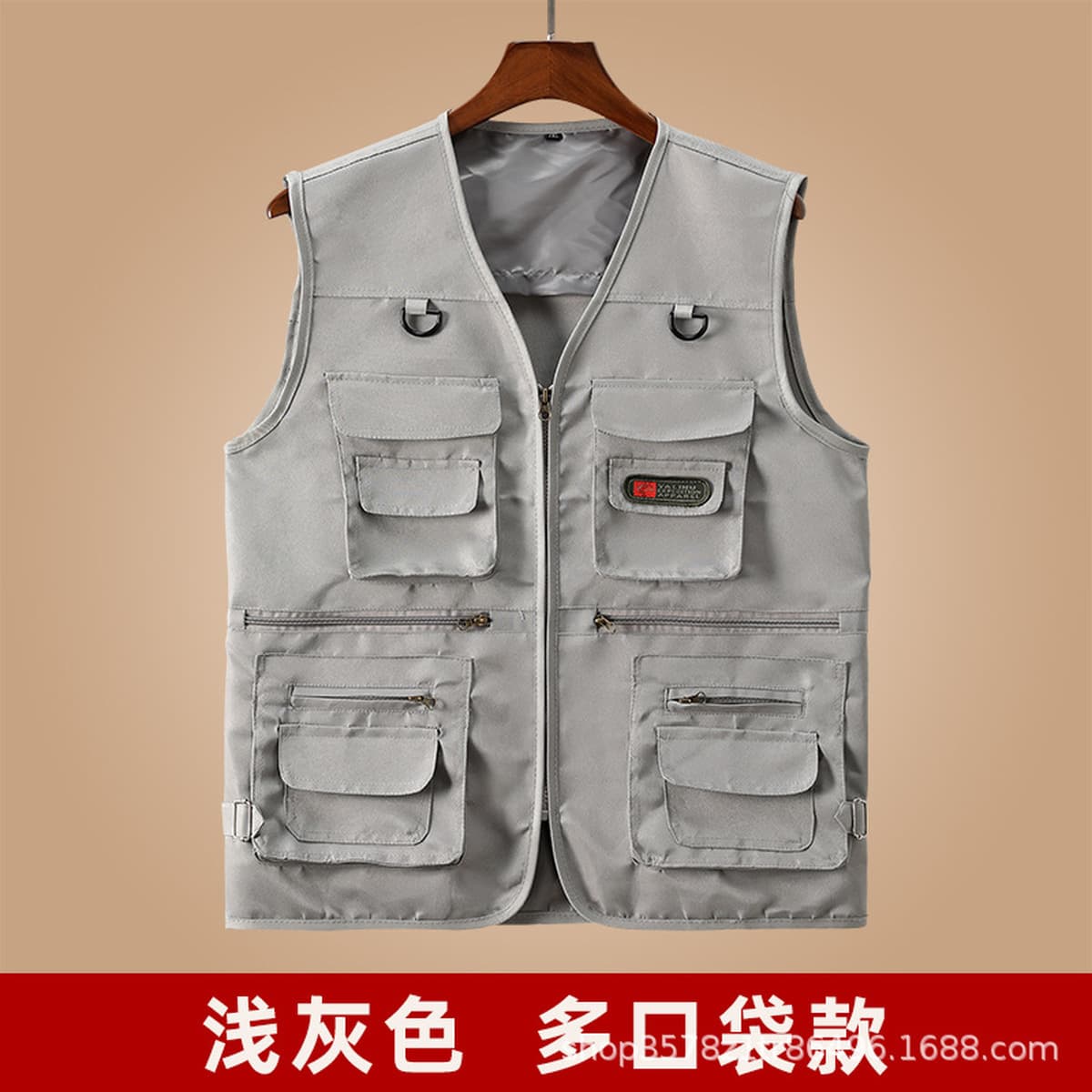 Мужской жилет на весну и осень, утепленный, для мужчин среднего и старшего возраста, жилет с множеством карманов,...