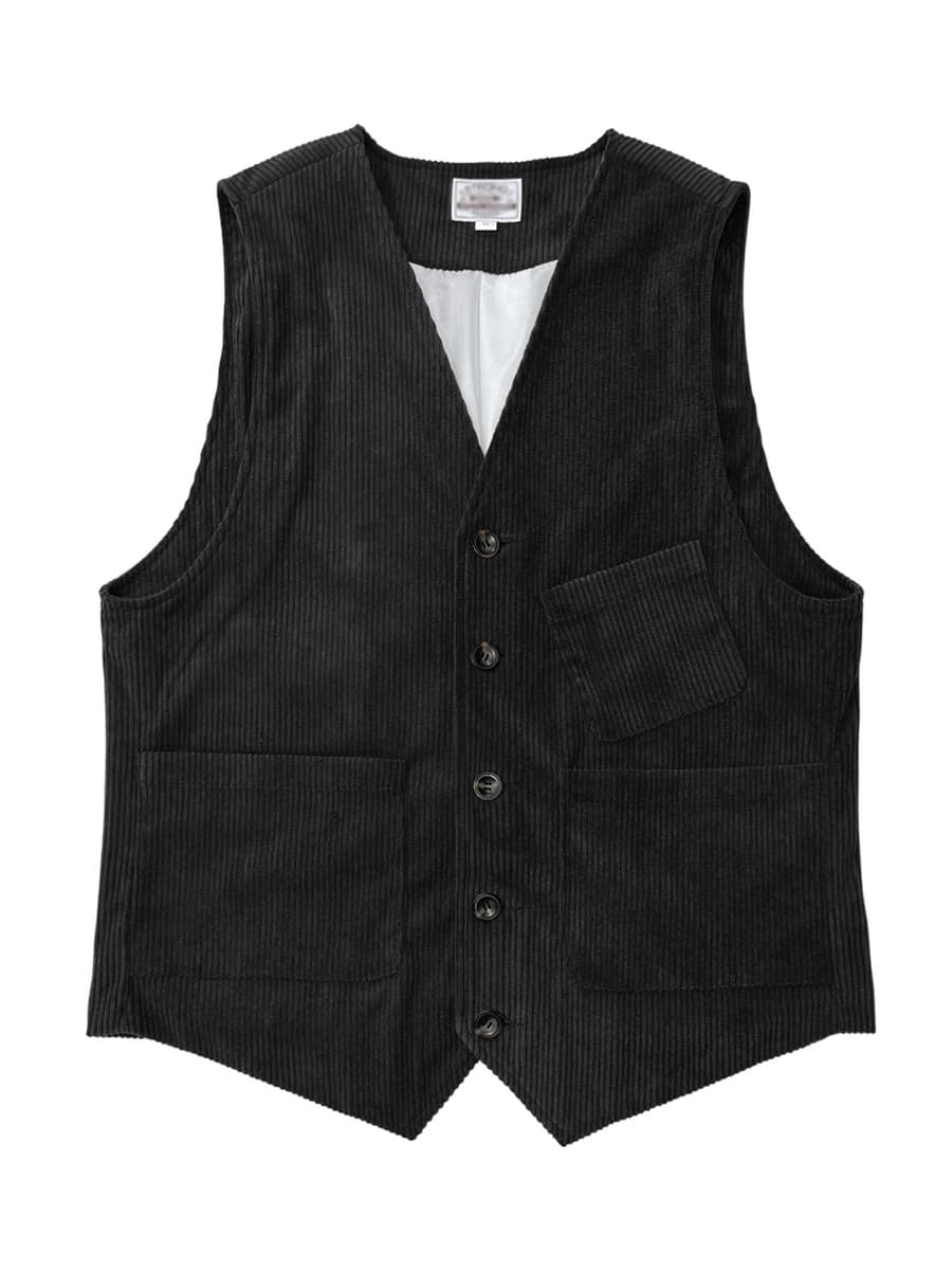 Мужской жилет трансграничный вельветовый охотничий жилет Amy Kaka плечо куртка сплошной топ в британском стиле