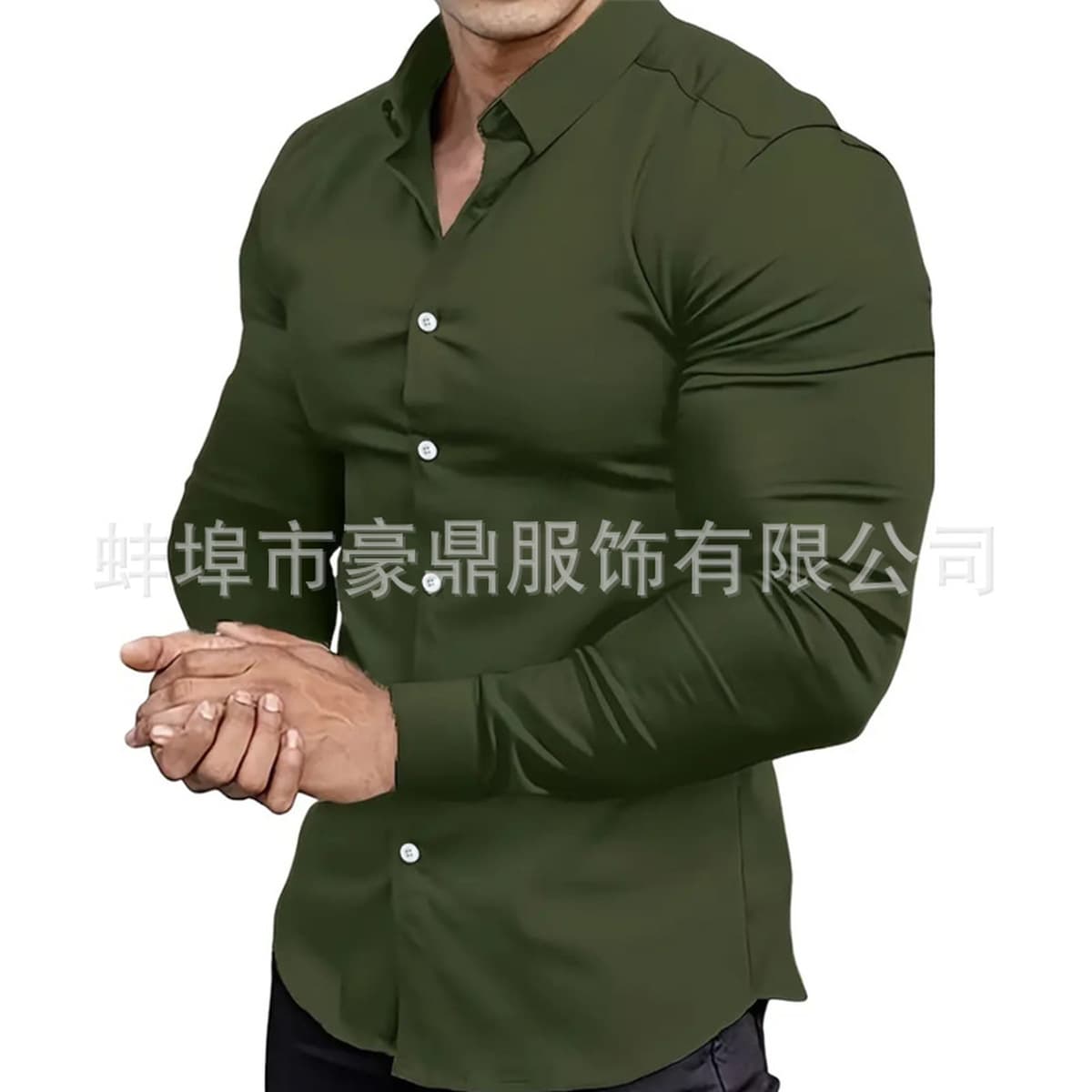 Мышечные мужские бизнес-рубашки бесплатно профессиональная работа Мужская летняя рубашка против морщин повседневная рубашка...