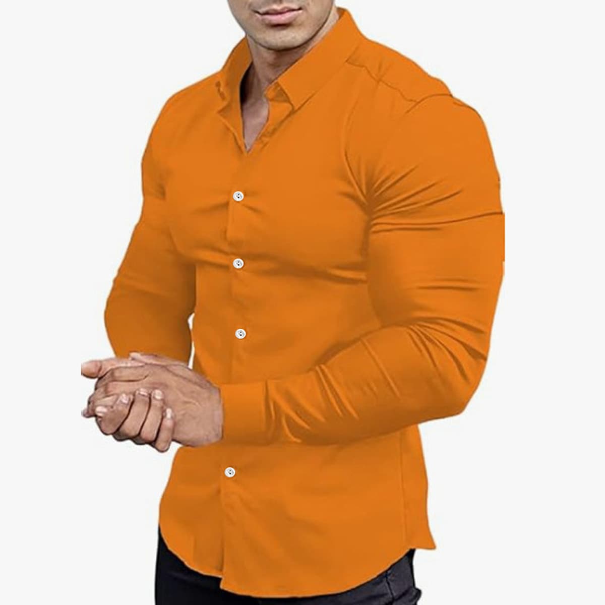 Мышечные мужские бизнес-рубашки бесплатно профессиональная работа Мужская летняя рубашка против морщин повседневная рубашка...