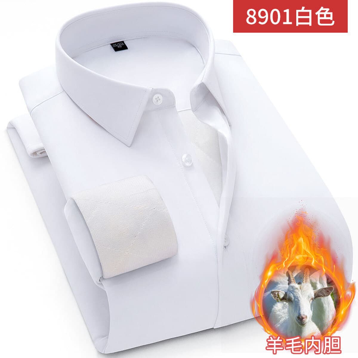 Теплая шерстяная рубашка Diplomat, мужское Утепленное зимнее Деловое платье на флисовой подкладке, Повседневная рубашка в...