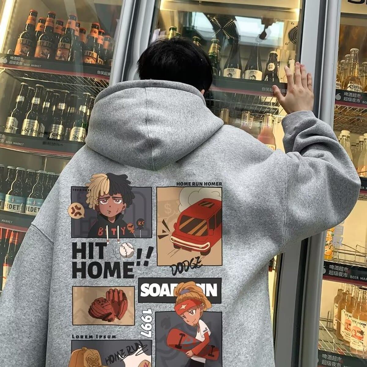 Утепленный свитер для пар на флисовой подкладке с капюшоном, Мужская свободная модная универсальная куртка в стиле bf для...