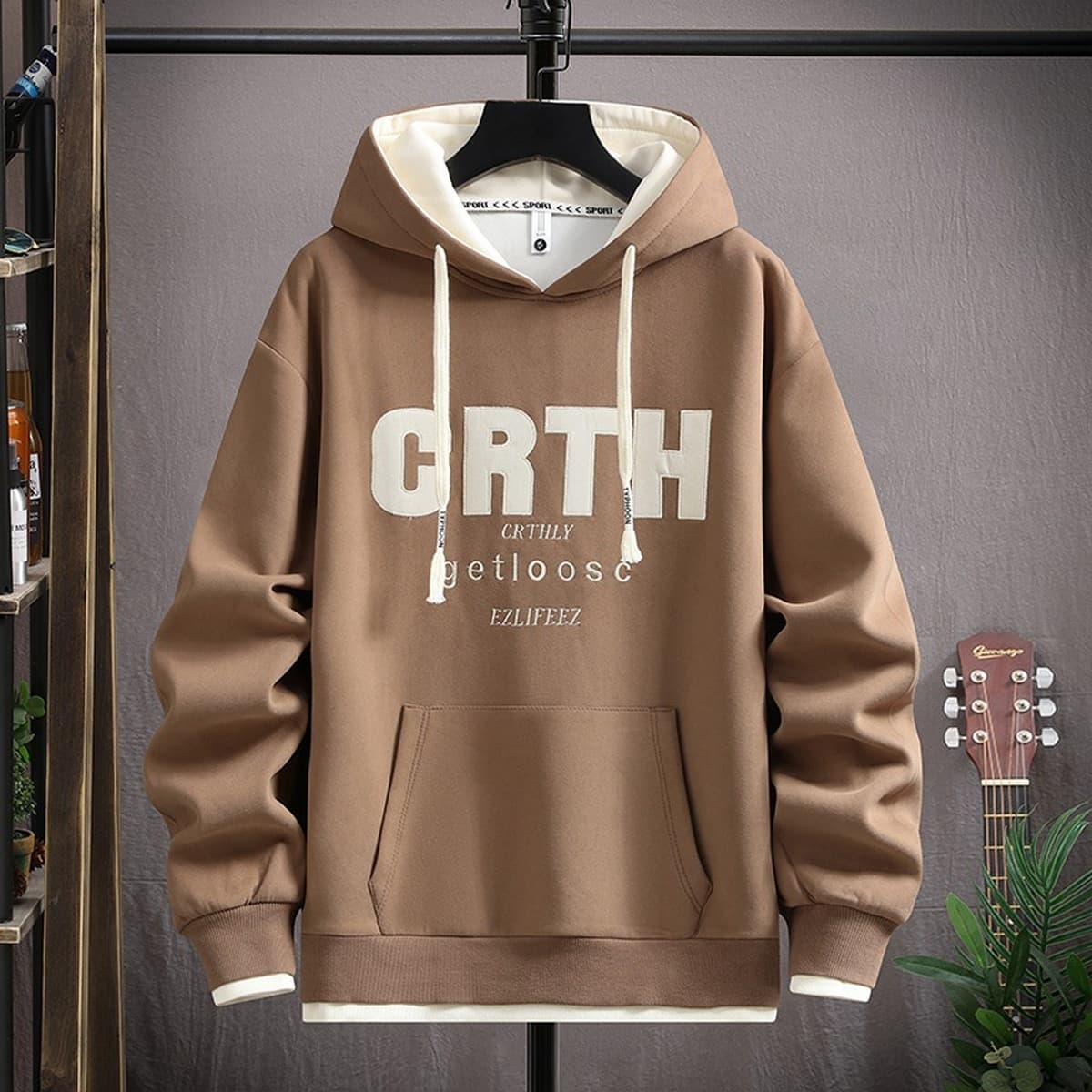 Весна и Осень Мода Мода Мурард Юный свитеров с капюшоном