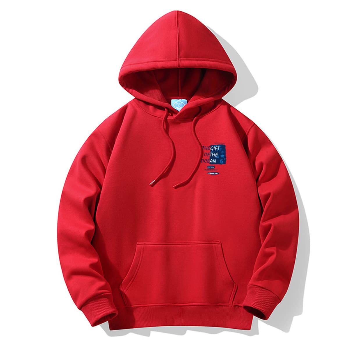 Осенние и зимние мужские толстовки с капюшоном, на флисовой подкладке, модные брендовые, молодежная повседневная одежда,...