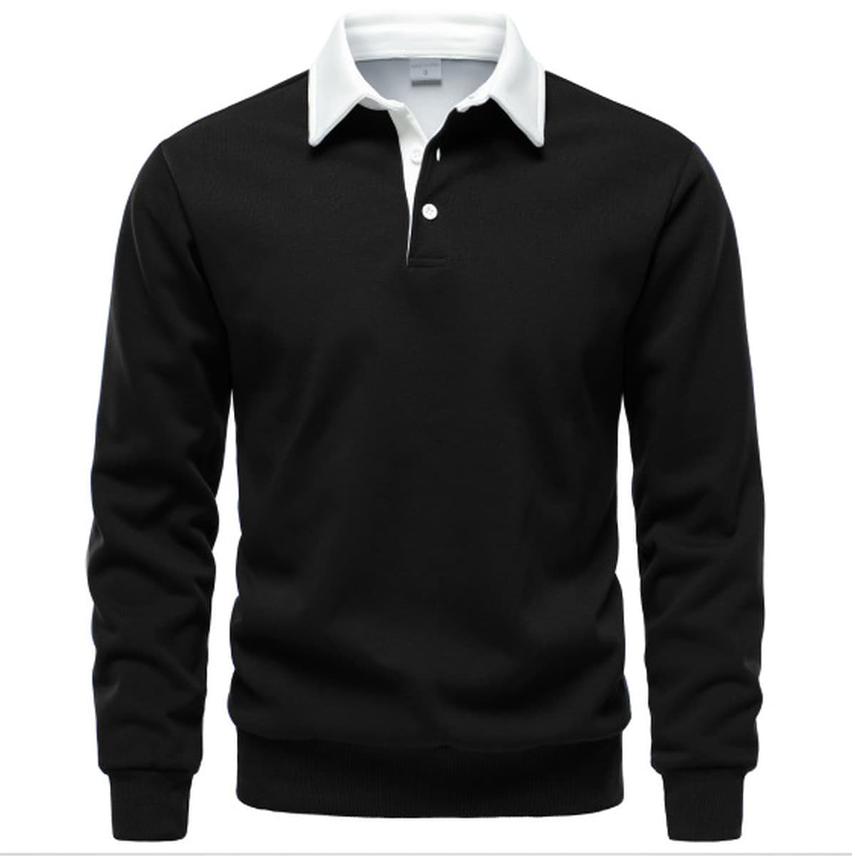 Мужская толстовка 2025 года, новинка для внешней торговли, осенняя, европейский размер, рубашка-поло с воротником,...