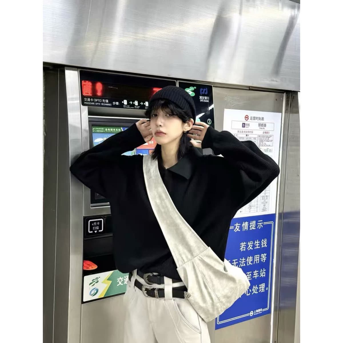 Свитер с V-образным вырезом пуловер свитер толстая игла лацкана мужской POLO с длинными рукавами американский сплошной цвет...