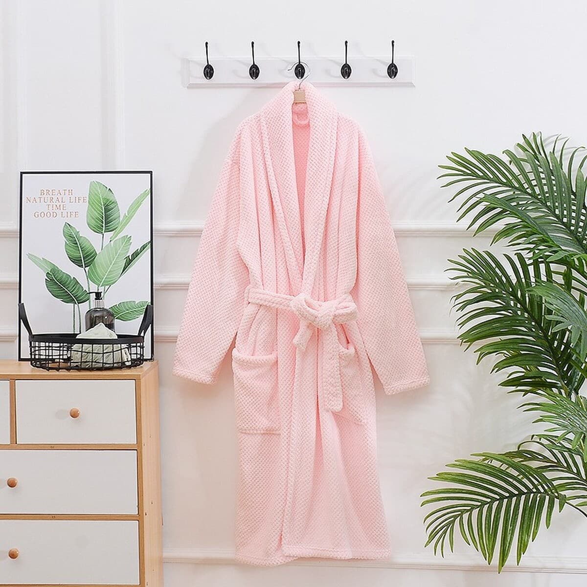 Осенне-зимний халат, мужские коралловые бархатные утолщенные пижамы, удлиненный халат большого размера для пары, удобная...